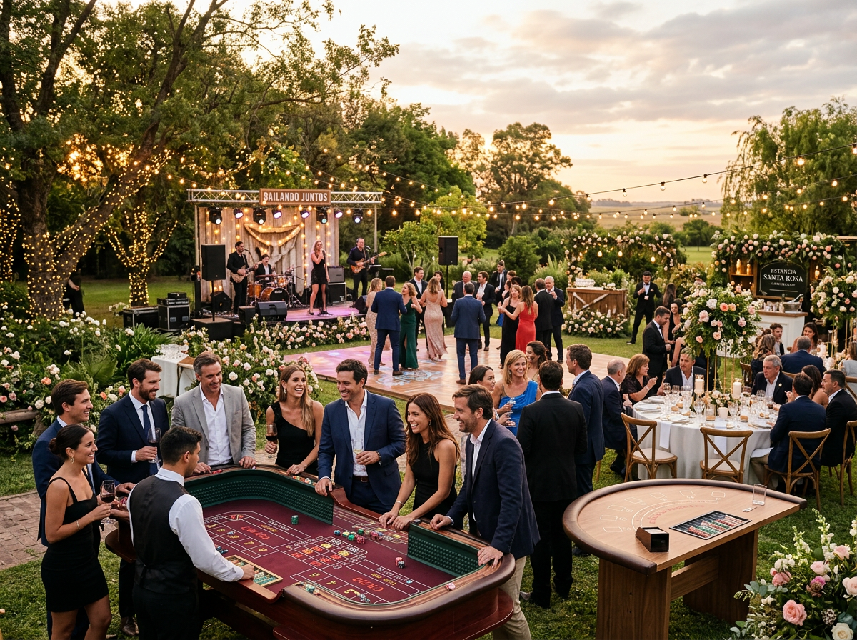 Show de entretenimiento para bodas al aire libre Argentina